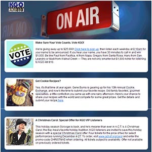 KGO Radio E-Newsletter